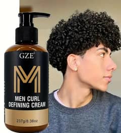 “Men’s Curl Defining Cream – Imported – Curls Styling & Frizz Control”