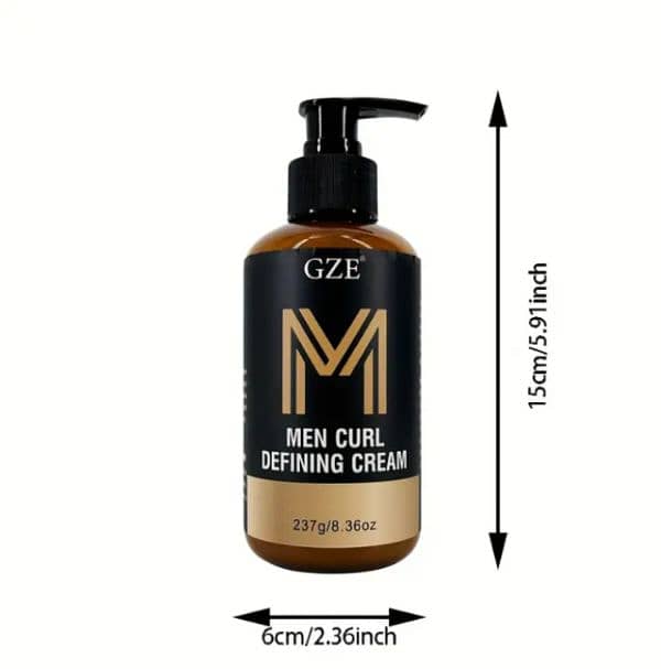 “Men’s Curl Defining Cream – Imported – Curls Styling & Frizz Control” 5
