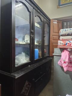 Fully wooden  Black showcase [less hojaye ha]