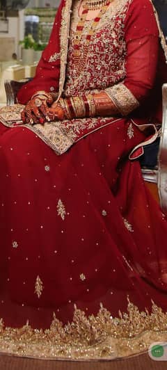  Bridal Maroon Lehnga with Shirt – Only Worn Once | Like New