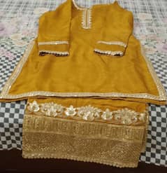 Formal raw silk dress