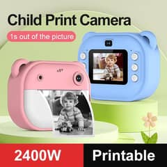 Kids Instant Print Digital Camera 1080P with Dual Lens 2 Inch Screen