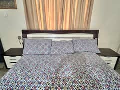 Bed set with dressing and mattress