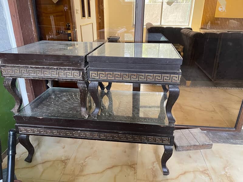 Coffee table set and nest of tables good condition for sale 0