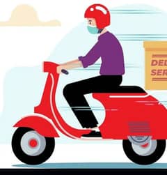 DILVERY RIDERS REQUIRED FOR WORK.