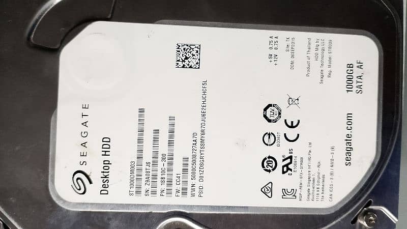 1TB computer and laptop hards or DDR3 , DDR4 rams, i7-3770k 2