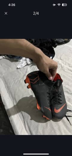 NIKE MERCURIAL SUPERFFLY UK8.5 football studs shoes