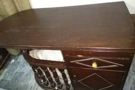 iron stand wooden