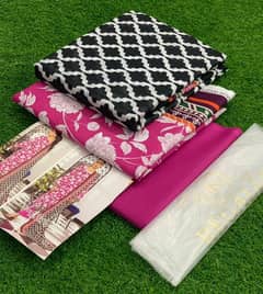 Lawn suits/ Ladies unstiched suits/3 piece summer collection