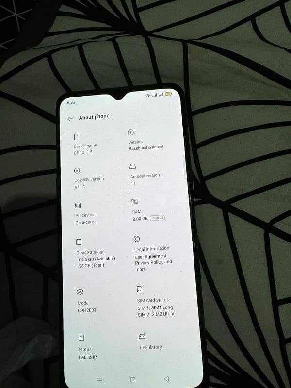 oppo f15 condition 10/9 no any fault no reapir no open 03238821911 3