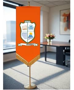 University Flag indoor matt fabric, Country flag  & Pole | Table Flag