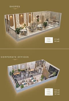 Prime 487 Sq Ft Office for Sale in Etihad Town Phase 1 - A Golden Opportunity