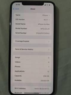 I phone xs max 256GB