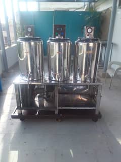 Milk chiller . Juice chiller . Tanks with mixing rods