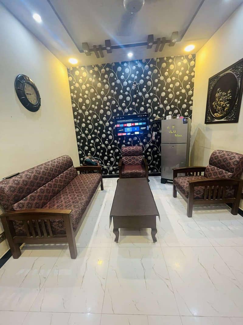 5seater sofa set with center table and side table 0