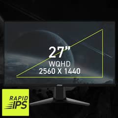 MSI MAG 275QF – 27" QHD 180Hz Rapid IPS Gaming Monitor with HDR