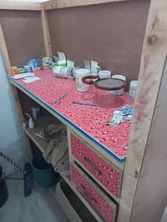 wooden dispensary for clinic