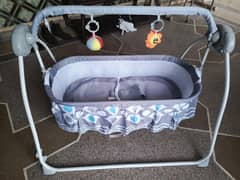 Auto Baby Swing Bed – Music, Timer & Mosquito Net