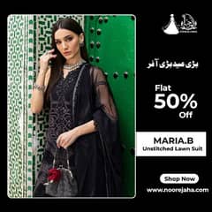 MARIA. B - 3 Piece Unstitched Embroidered Lawn Suit