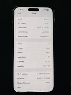 iPhone 15 pro max - 256 GB -factory unlocked