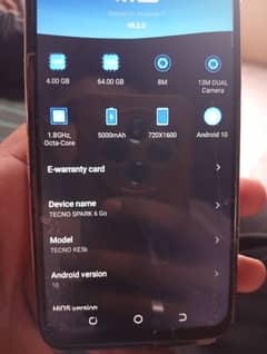 Tecno spark 6go 4gb 64gb