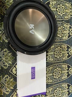12 inch woofer and 4 channel amplifier