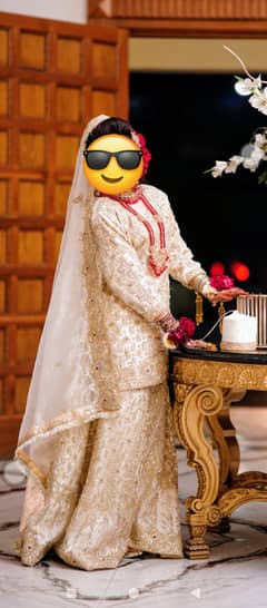 Bridal shrara wedding dress
