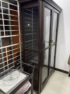 Glass crockery showcase