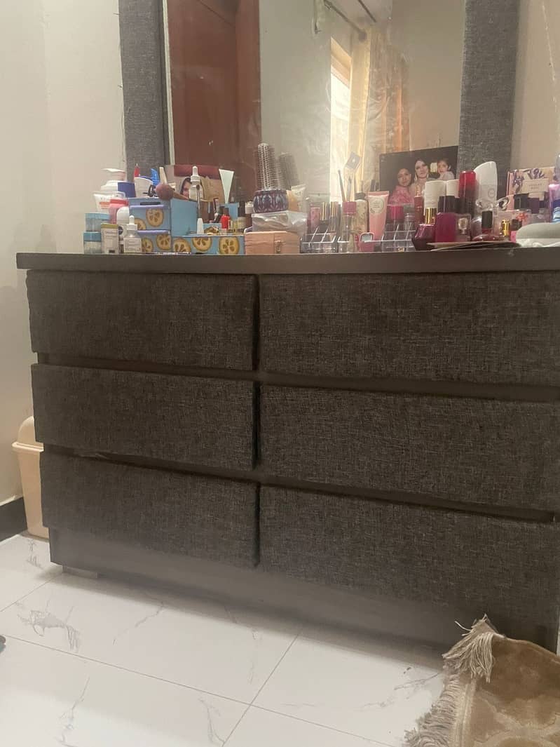 Double Bed with Drawers + Side Tables + Dressing Table – Barely Used 5