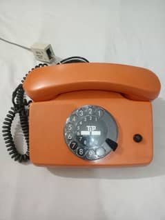 Antique classic vintage rotary telephone set