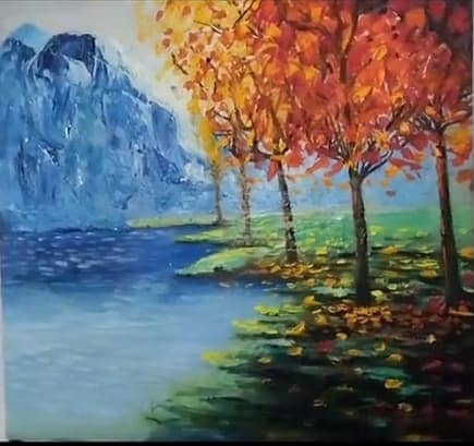 Handmade oil painting on canvas 1