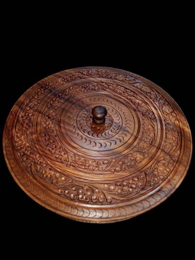 Dry Fruit Bowl. Wooden Bowl. Handmade Work Bowl.