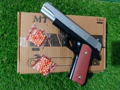 Metal toy soft blaster gun for boys and girls