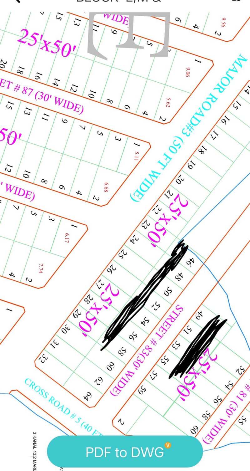 E block extension street 83  5 marla pair of plots for sale 0