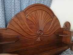 double bed with mattress urgent for sale