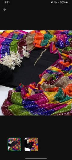 Lawn chickenkari suit for women