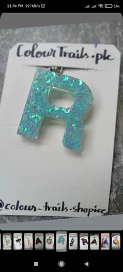Resin keychain