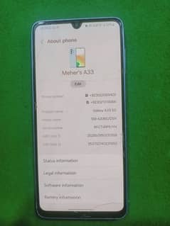 Samsung A33 5G for sale 10by10 condition | Box and Cable also have