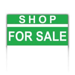 SHOP FOR SALE CHANCE DEAL LEASED RENTED IDEAL LOCATION GULISTAN-E-JOHAR