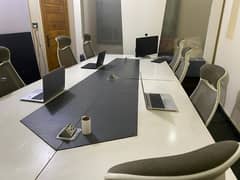 Complete Conference Setup – Table & 8 Chairs for Sale