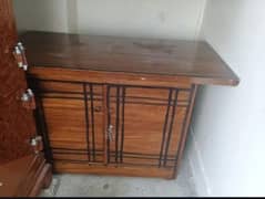 wood iron table