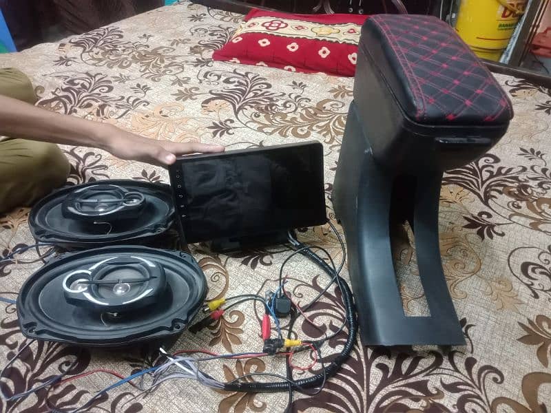 complete set of android panel, camera,USB,, Beltek speaker 1500 wat t 8