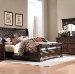Shesham wood bed set