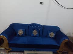 Sofa set 6 seater, 2 Chairs, 2 seats and baby cart