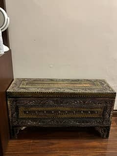 Chest trunk in used for storage and decorations