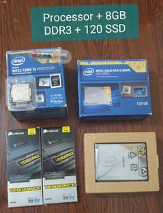 Processor With 8GB DDR3 Ram & 120GB SSD