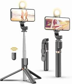 4 option portable selfie stand with Bluetooth remote