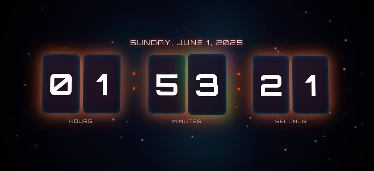 3D Digital Clock Code (HTML/CSS/JS) – Ready for Websites & Apps! 0