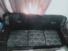 wooden sofa