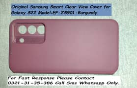 original samsung smart clear view cover for galaxy s22